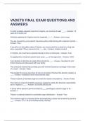 VADETS FINAL EXAM QUESTIONS AND ANSWERS