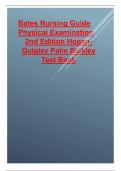 Test Bank for Bates nursing guide physical examination 2nd edition 2024 latest update by Hogan Quigley palm bickley 