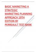 TEST BANK FOR BASIC MARKETING A STRATEGIC MARKETING PLANNING APPROACH 19TH EDITION BY PERREAULT 