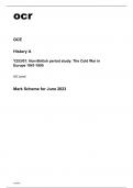 ocr AS Level History A Y253-01 Mark Scheme June2023.