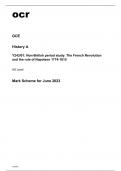 ocr AS Level History A Y243-01 Mark Scheme June2023.