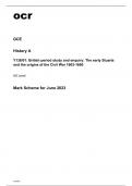 ocr AS Level History A Y138/01 Question Paper and Mark Scheme June2023.