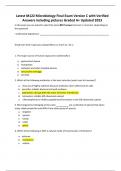 Latest M122 Microbiology Final Exam Version C with Verified Answers including pictures Graded A+ Updated 2023