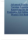 Test Bank for Advanced Practice Nursing Essential Knowledge for the Profession 3rd Edition 2024 update by Denisco .pdf