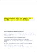  Texas Fire Alarm Rules and Statutes TFM11 questions and answers well illustrated.