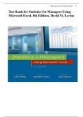 Test Bank for Statistics for Managers Using.pdf