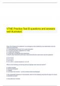   VTNE Practice Test B questions and answers well illustrated.