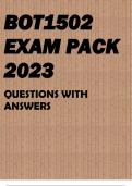 BOT1502 EXAM PACK 2023