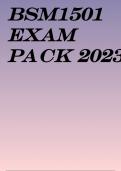 BSM1501 EXAM PACK 2023