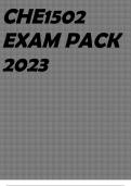 CHE1502 EXAM PACK 2023