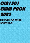 CLA1501 EXAM PACK 2023