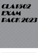 CLA1502 EXAM PACK 2023