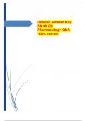 Detailed Answer Key ATI RN 46 C9 Pharmacology Q&A 100% correct With rationales