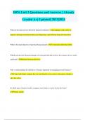 WGU D076 Unit 2 Questions and Answers | Already Graded A+| Updated| 2023|2024