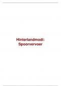 Samenvatting: Hinterlandmodi - Spoorvervoer