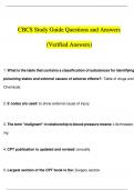CBCS EXAM LATEST STUDY BUNDLE PACK SOLUTION (VERIFIED)