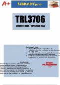 TRL3706 Exam Portfolio October November 2023