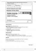 Pearson Edexcel GCE Advanced Subsidiary In English Language (8EN0) Paper 2 Child Language June 2023