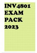 INV4801 EXAM PACK 2023