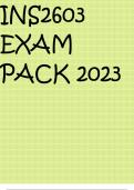 INS2603 EXAM PACK 2023