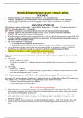 Nurs552 Psychopharm exam 1 study guide