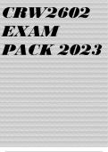 CRW2602 EXAM PACK 2023