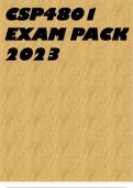 CSP4801 EXAM PACK 2023