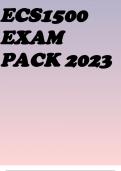 ECS1500 EXAM PACK 2023