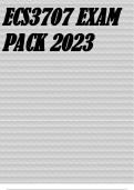 ECS3707 EXAM PACK 2023