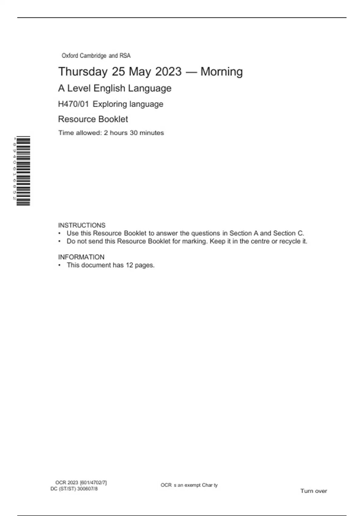 ocr-a-level-english-language-h470-01-exploring-language-resource