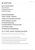 Class 9 Nazism and the rise of Hitler notes