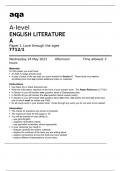   AQA A-level ENGLISH LITERATURE A