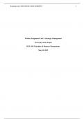 BUS 1101 Principles of Business Management - Written Assignment Unit 5