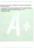 Test-bank For Varcarolis' Foundations of Psychiatric-Mental Health  Nursing=9th Edition Test-bank Varcarolis Foundations of PsychiatricMental Health Nursing=9th Edition=Chapter 1-36 | Complete Guide 1 Test Bank For Varcarolis' Foundations of Psychia