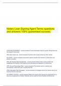  Notary Loan Signing Agent Terms questions and answers 100% guaranteed success.