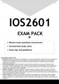 IOS2601 EXAM PACK 2023 - DISTINCTION GUARANTEED