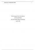 BUS 1101 Principles of Business Management - Written Assignment Unit 2