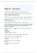 CMN 571 - Final Exam with correct Answers