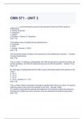 CMN 571 - UNIT 3 Exam Questions and Answers (Graded A)