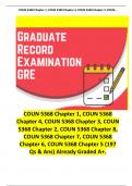 COUN 5368 Chapter 1, COUN 5368 Chapter 4, COUN 5368 Chapter 3, COUN 5368 Chapter 2, COUN 5368 Chapter 8, COUN 5368 Chapter 7, COUN 5368 Chapter 6, COUN 5368 Chapter 5 (197 Qs & Ans) Already Graded A+.