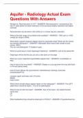 Aquifer - Radiology Actual Exam  Questions With Answers