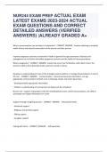 NUR244 EXAM PREP ACTUAL EXAM LATEST EXAMS 2023-2024 ACTUAL  EXAM QUESTIONS AND CORRECT  DETAILED ANSWERS (VERIFIED  ANSWERS) |ALREADY GRADED A+