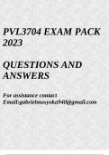 PVL3704 exam pack 2024