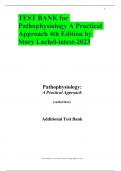 TEST BANK for Pathophysiology A Practical Approach 4th Edition by Story Lachel-latest-2023