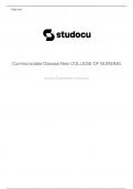 Updated 2023-24 exam Communicable Disease Nies: Community/Public Health Nursing, 7th Edition: Chapter 26.