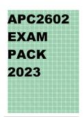 APC2602 EXAM PACK 2023