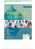 Test Bank For Primary Care Art And Science Of Advanced Practice Nursing – An Interprofessional Approach 5th Edition Dunphy 2023 