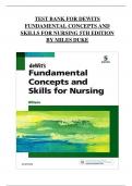 Test Bank For deWit's Fundamental Concepts and Skills for Nursing 5th Edition By Patricia A. Williams 9780323396219 Chapter 1-41 Complete Guide . ..........@Recommended                        