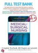 TEST BANK FOR Davis Advantage for Medical-Surgical Nursing Making Connections to Practice 2nd Edition by Janice J. Hoffman, Nancy J. Sullivan |9780803677074| 2020/2021 |Chapter 1-71|  Complete Questions and Answers A+
