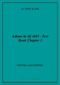 Adams 6e tif ch03 - Test  Bank Chapter 3